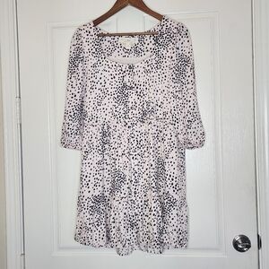 Saltwater LUXE Morena Sustainable Mini Dress | Cream and Black | XS | NWT